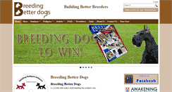 Desktop Screenshot of breedingbetterdogs.com