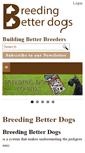 Mobile Screenshot of breedingbetterdogs.com